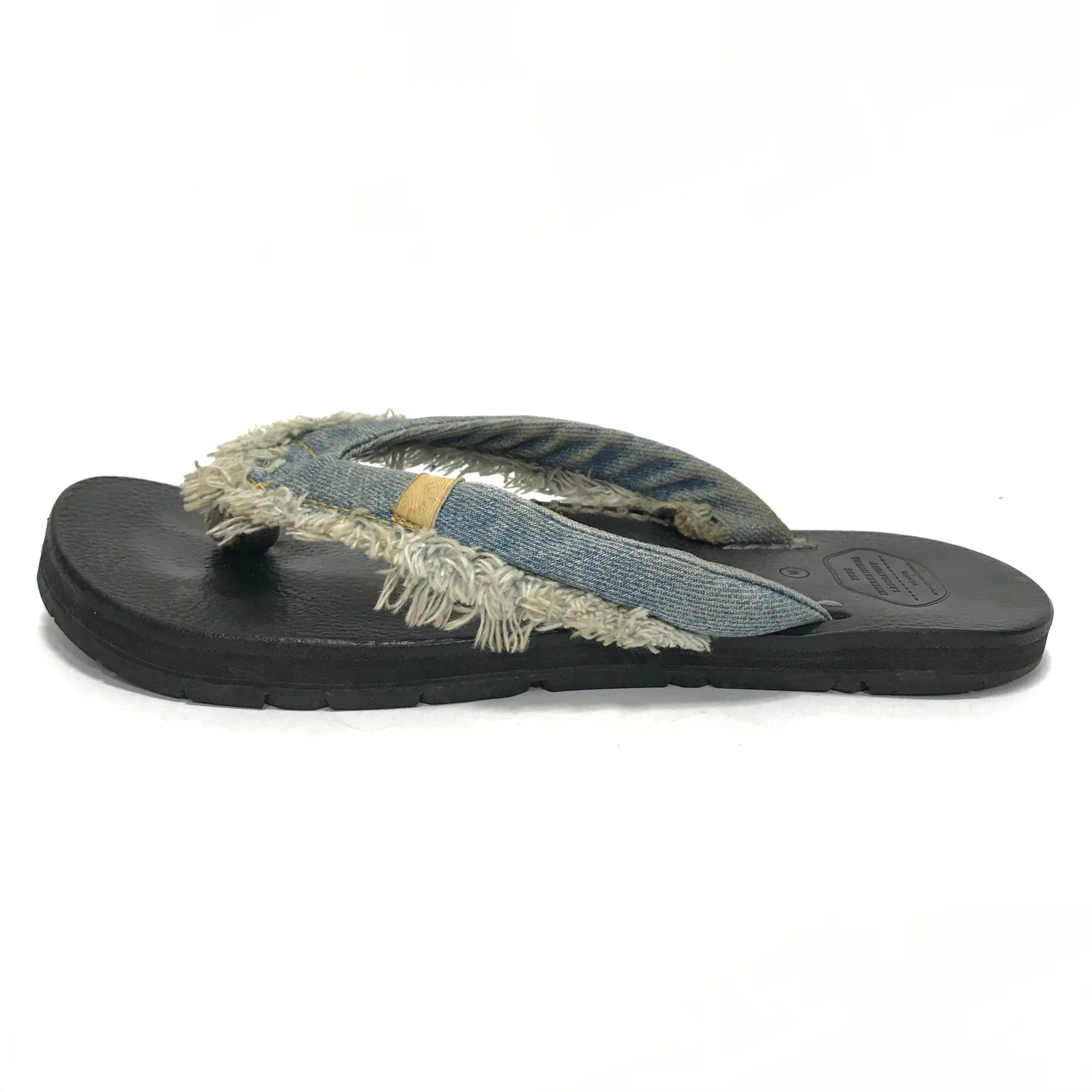 [M] Visvim Lama Sandals Denim Folk Sand