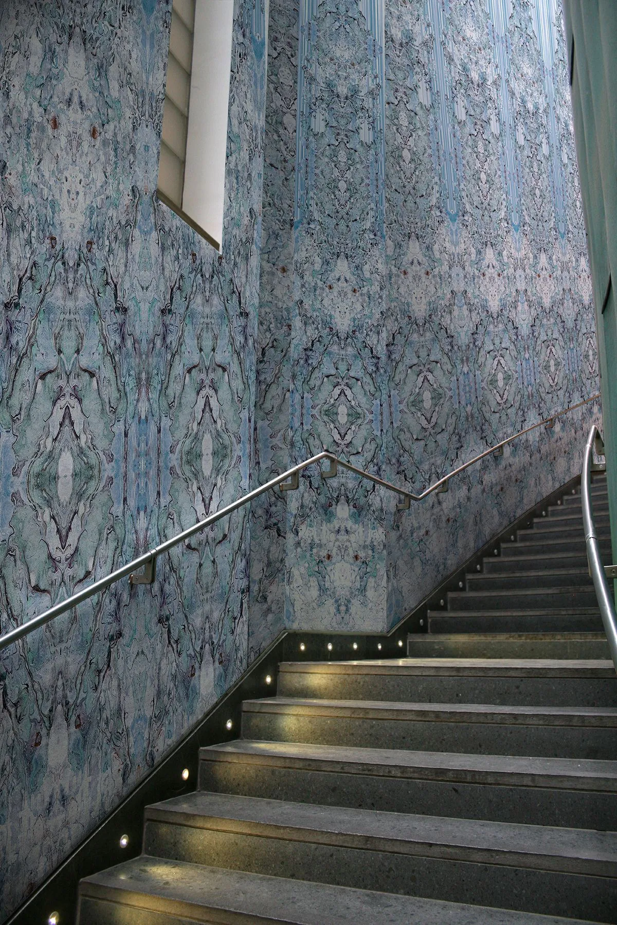 marble damask wallpaper panel