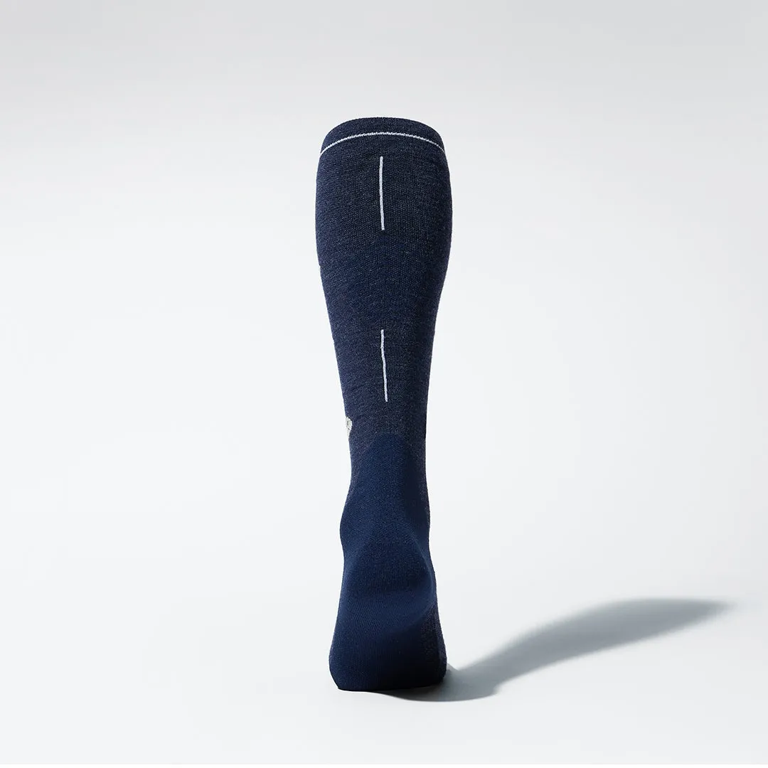 Merino Hiking Socks Women | Blue / Light Grey