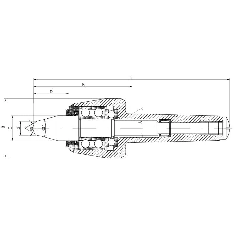 Morse Taper 3 Extended Nose Precision High Speed Live Centre