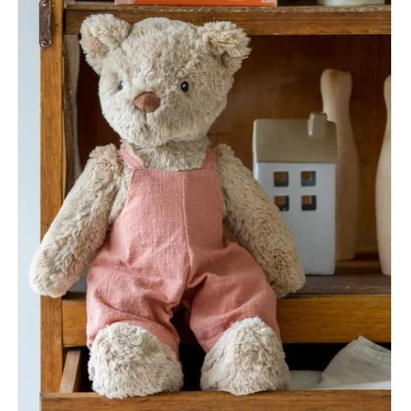 Mrs Honey Bear Pink Overalls