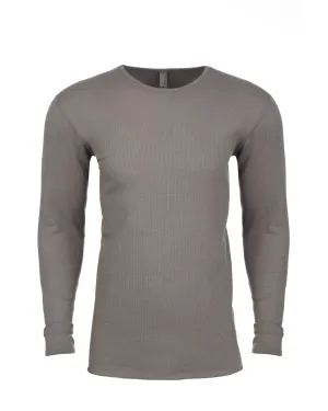 Next Level Mens Blended Thermal Tee | Warm Gray