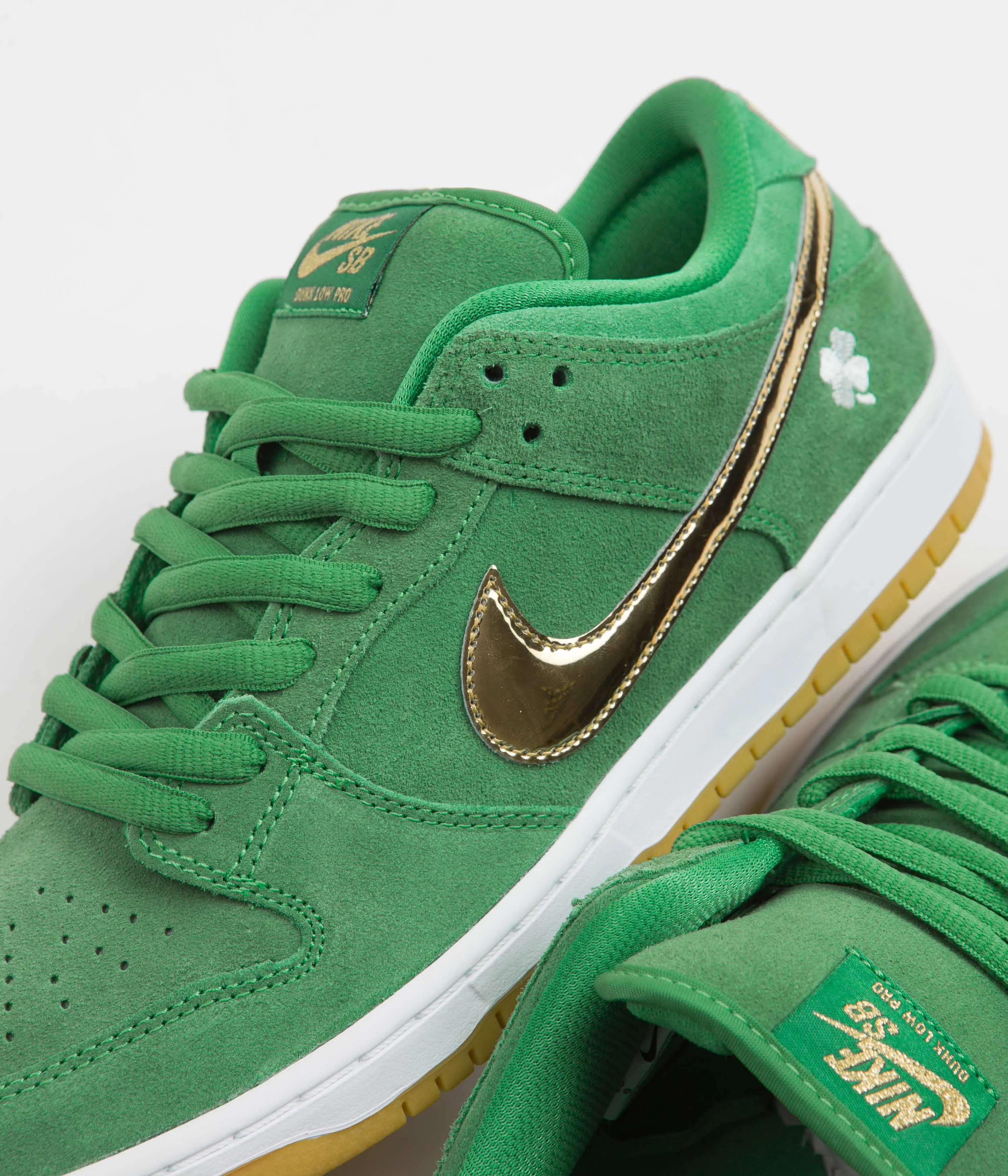 Nike SB Dunk Low Pro 'St. Patrick's Day' Shoes - Lucky Green / Metallic Gold - Lucky Green