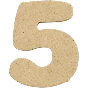 Number 4cm Pre Punched x 10 - 5