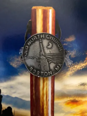 Old North Beacon Hiking Stick Medallion