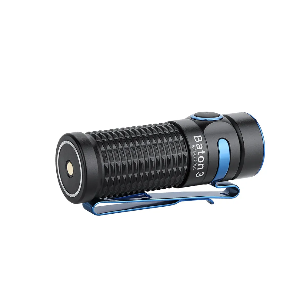 Olight Baton 3 Rechargeable EDC Flashlight 1200 Lumens with Charger