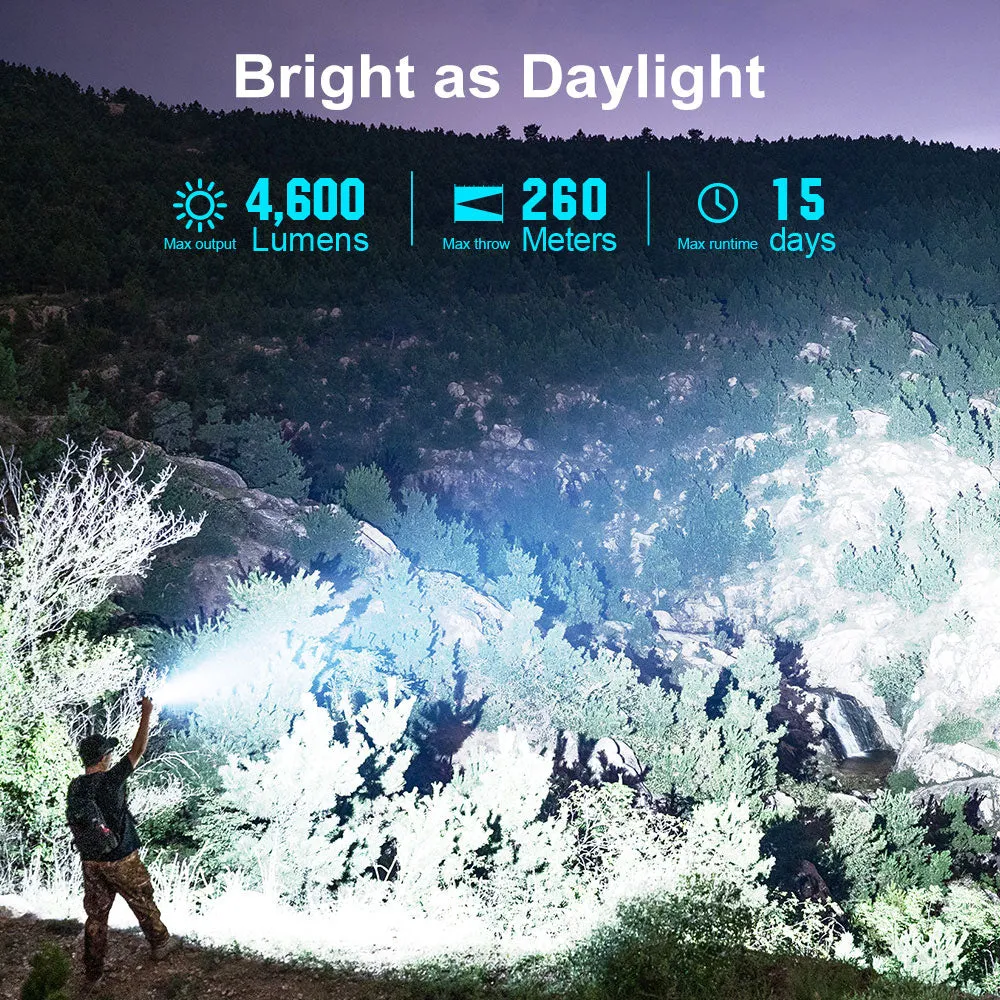 Olight Seeker 4 Pro High Power Flashlight (Orange)
