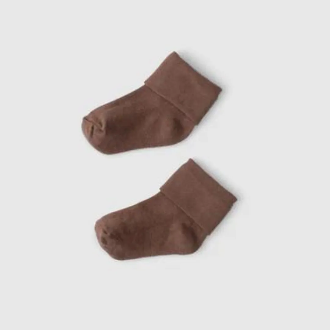 Organic Baby Socks Brown