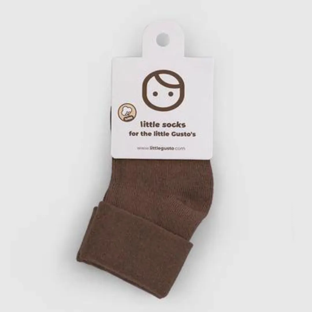 Organic Baby Socks Brown