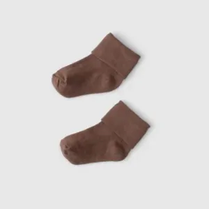 Organic Baby Socks Brown