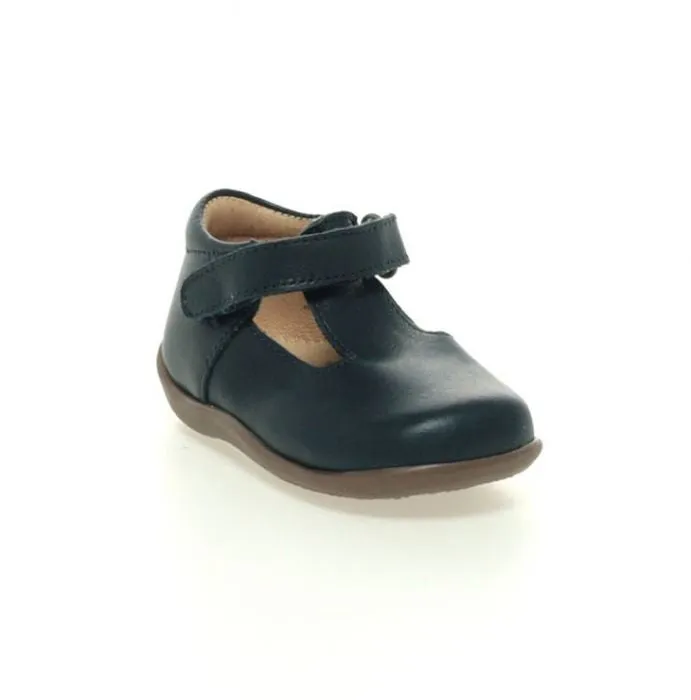 Petasil Tim Leather First Walker Shoe - navy