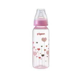 Pigeon Flexible Bottle PP Pink Heart 240ml SEL-6814