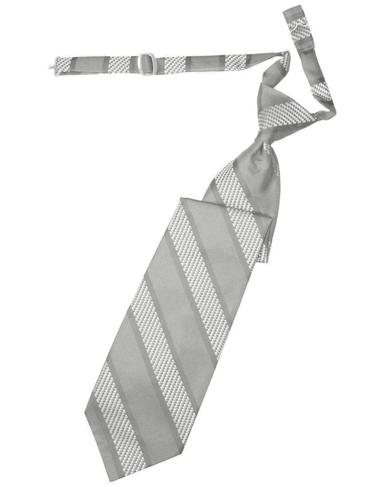Platinum Venetian Stripe Necktie