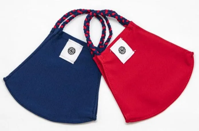 Pom Masks by Pomchies - Solid Navy / Solid Red