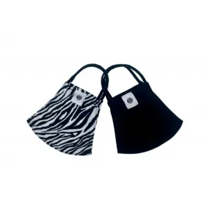 Pom Masks by Pomchies - Zebra / Solid Black