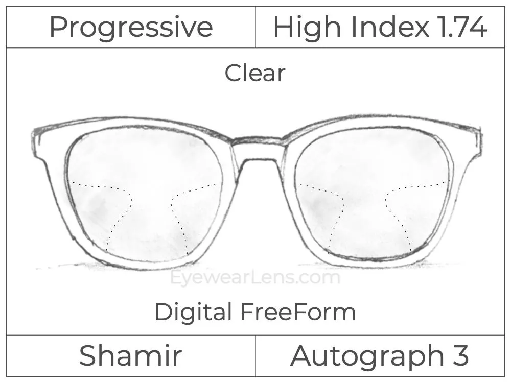 Progressive - Shamir - Autograph 3 - Digital - High Index 1.74 - Clear