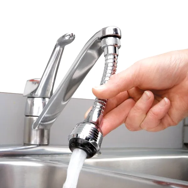 "Faucet Flex" - 360 Degree Faucet Extender With 2 Stream Settings
