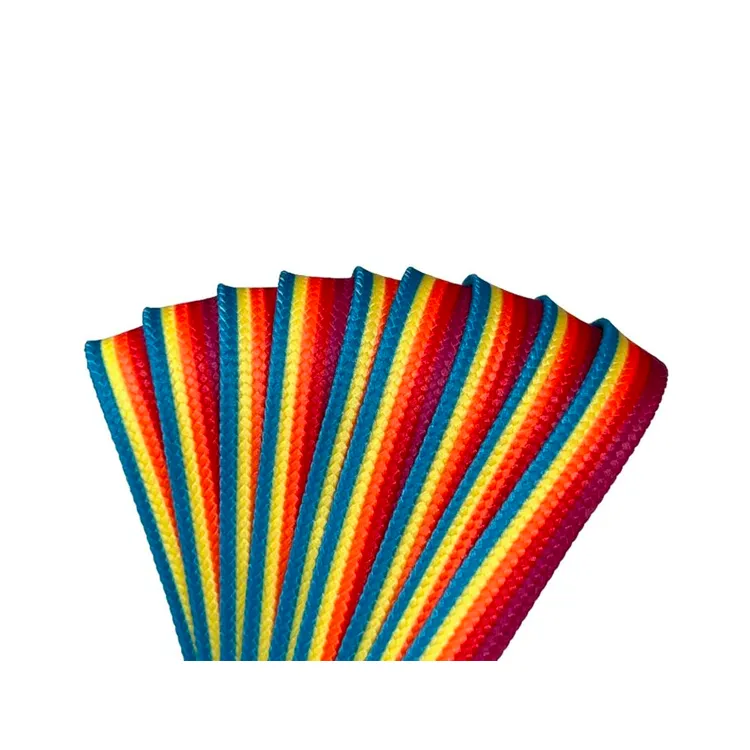 Rainforest Sunset Stripe WAXED LACES