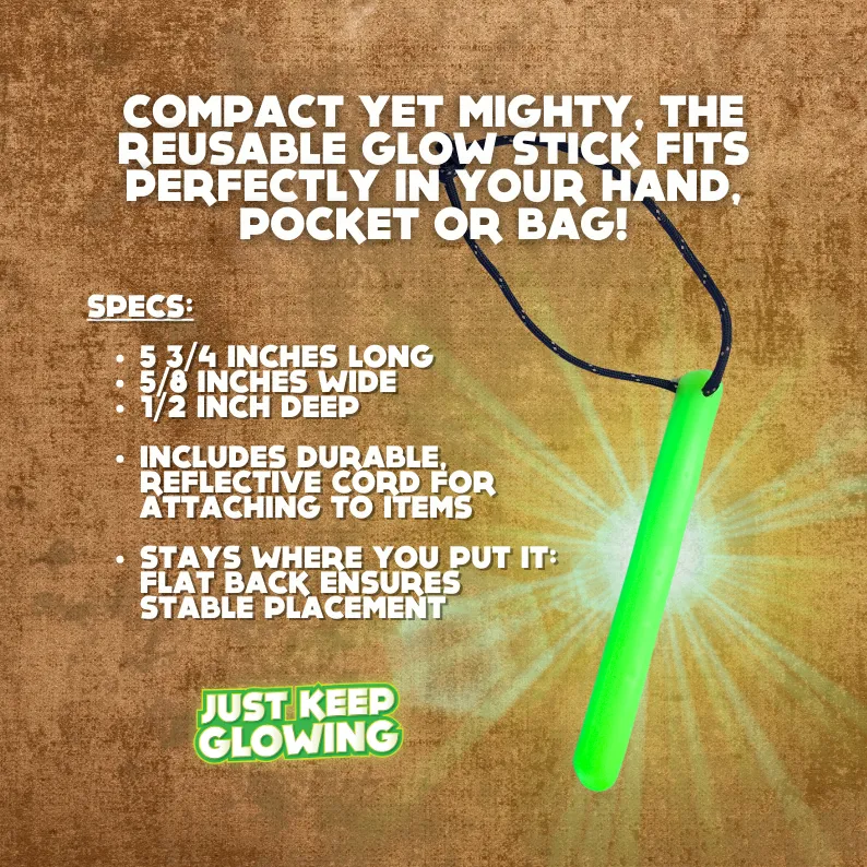 Reusable Glow Sticks - Eco-Friendly, Rechargeable & Made in USA