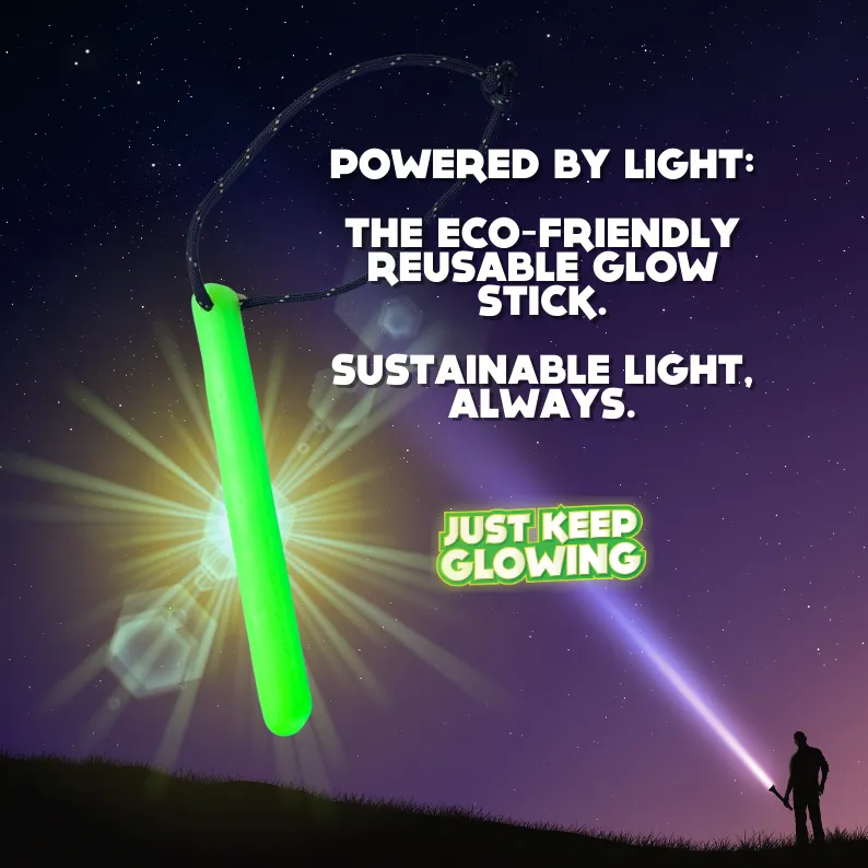Reusable Glow Sticks - Eco-Friendly, Rechargeable & Made in USA