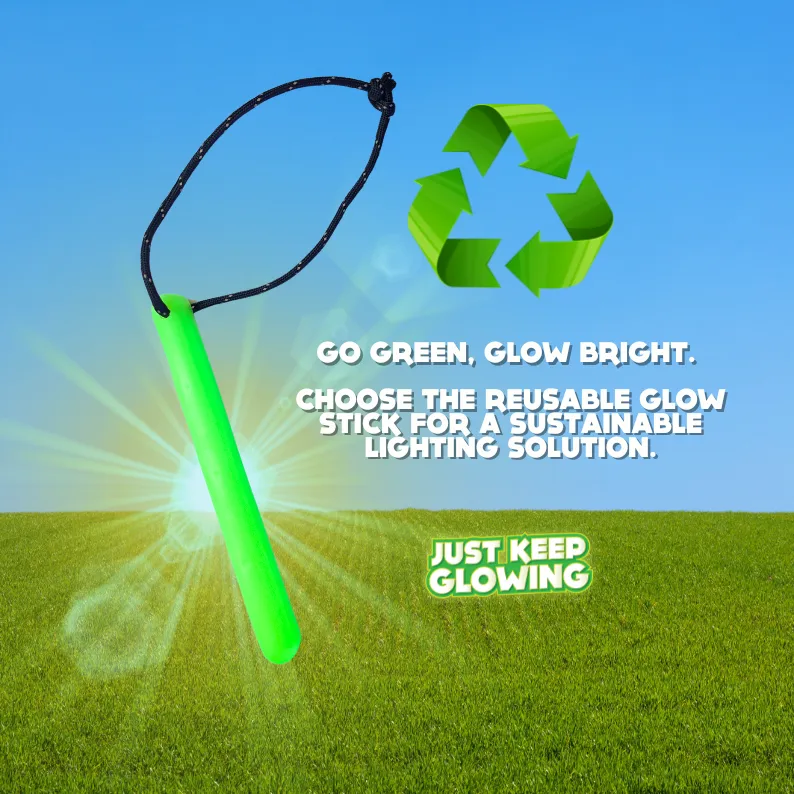 Reusable Glow Sticks - Eco-Friendly, Rechargeable & Made in USA