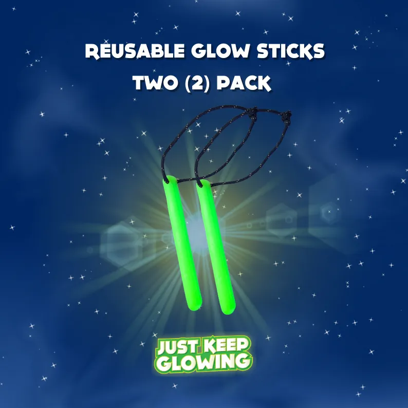 Reusable Glow Sticks - Eco-Friendly, Rechargeable & Made in USA