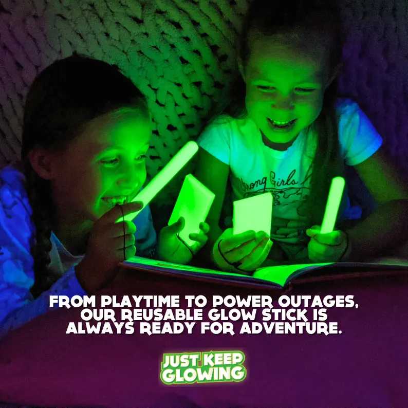 Reusable Glow Sticks - Eco-Friendly, Rechargeable & Made in USA