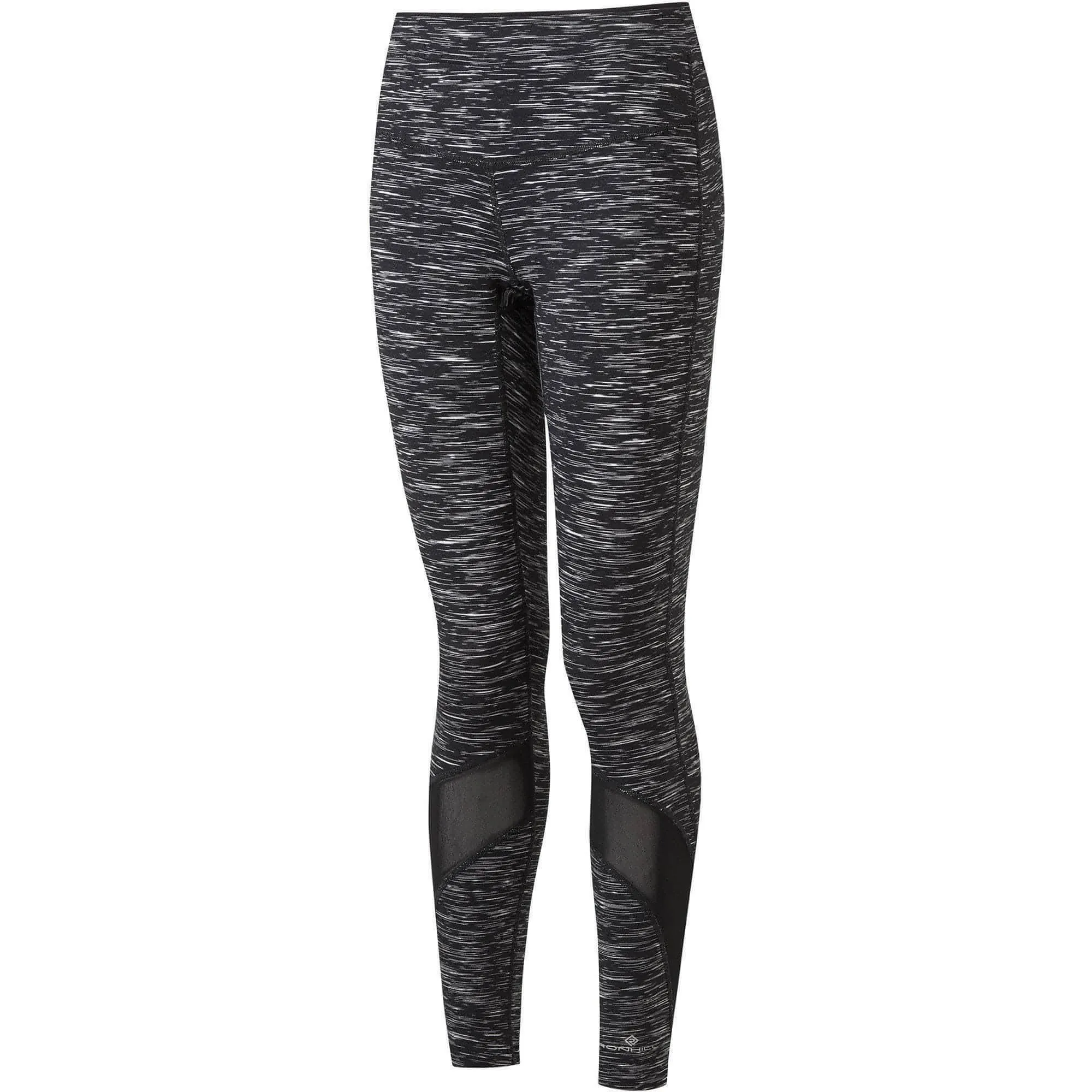 Ronhill Life High Rise Spacedye Womens 7/8 Running Tights - Black