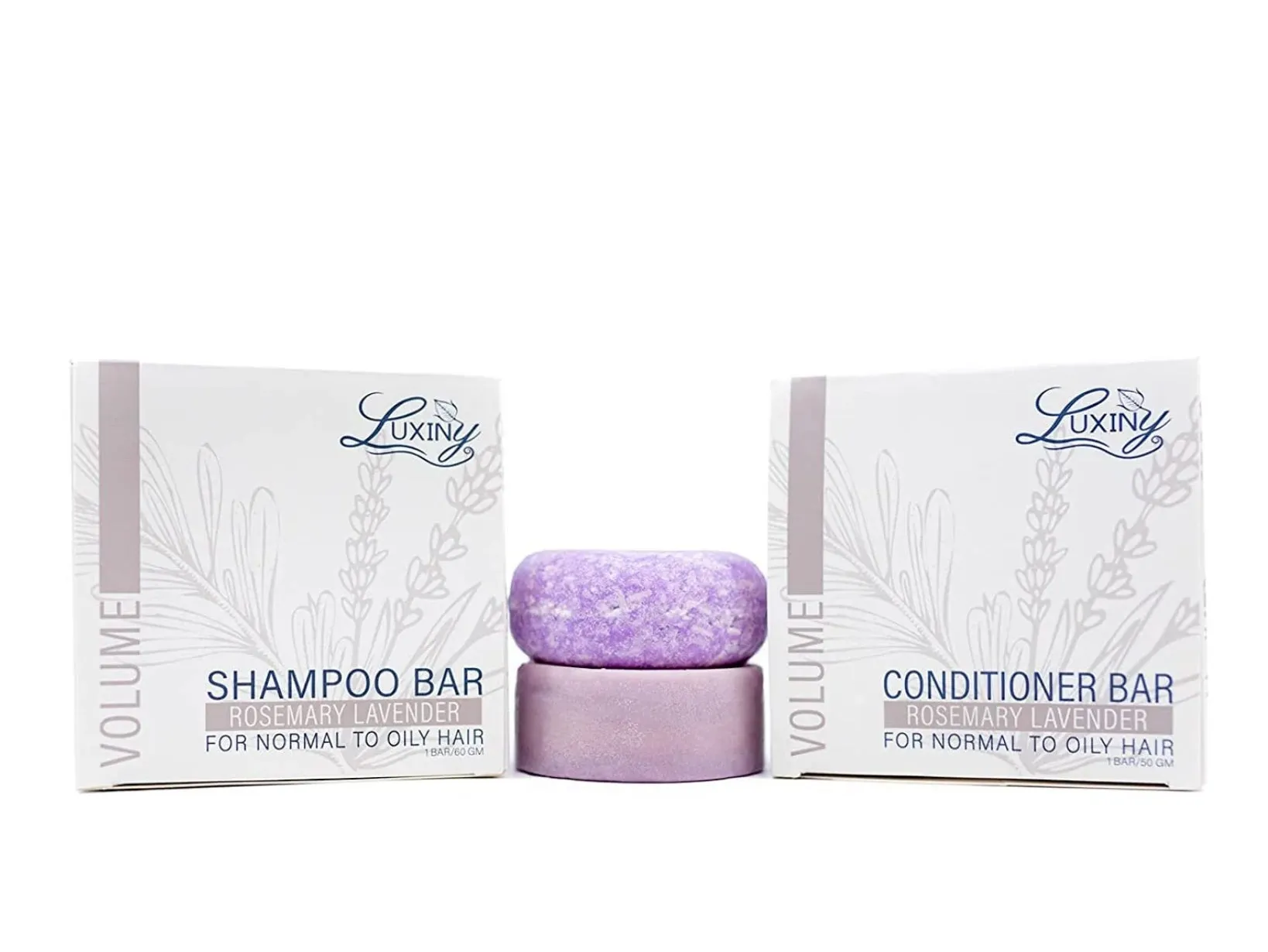 Rosemary Lavender Shampoo & Conditioner Sampler Bar Set - Frizz