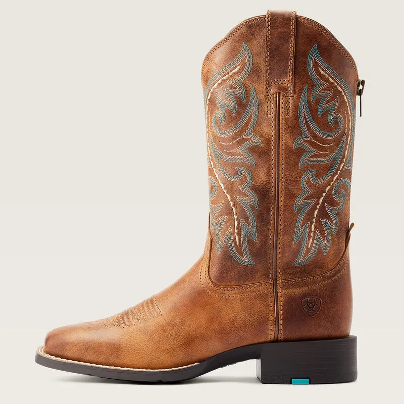 Round Up Woman's Back Zip Western Boot | 10044432