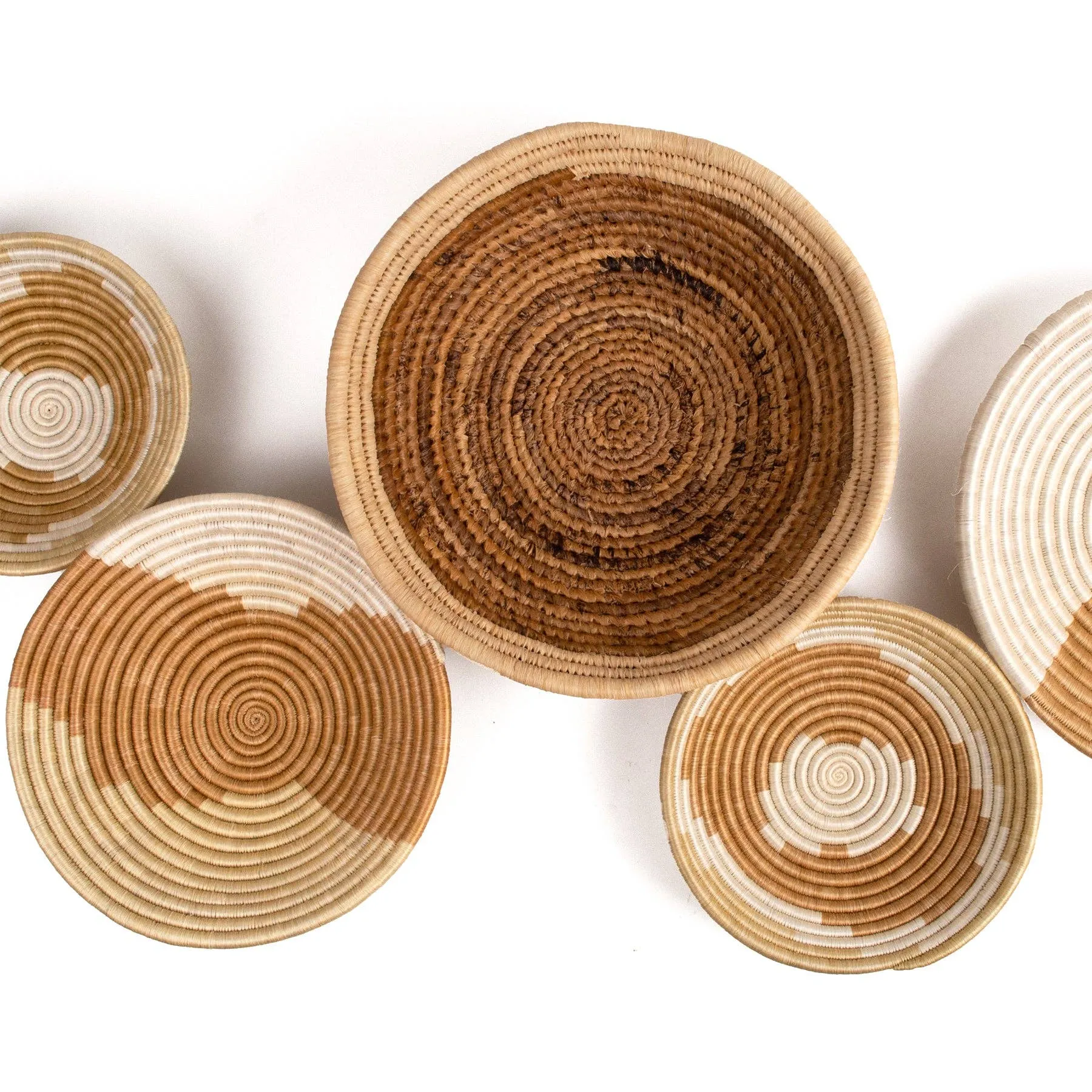 Sand Woven Bowl - 14" Warm