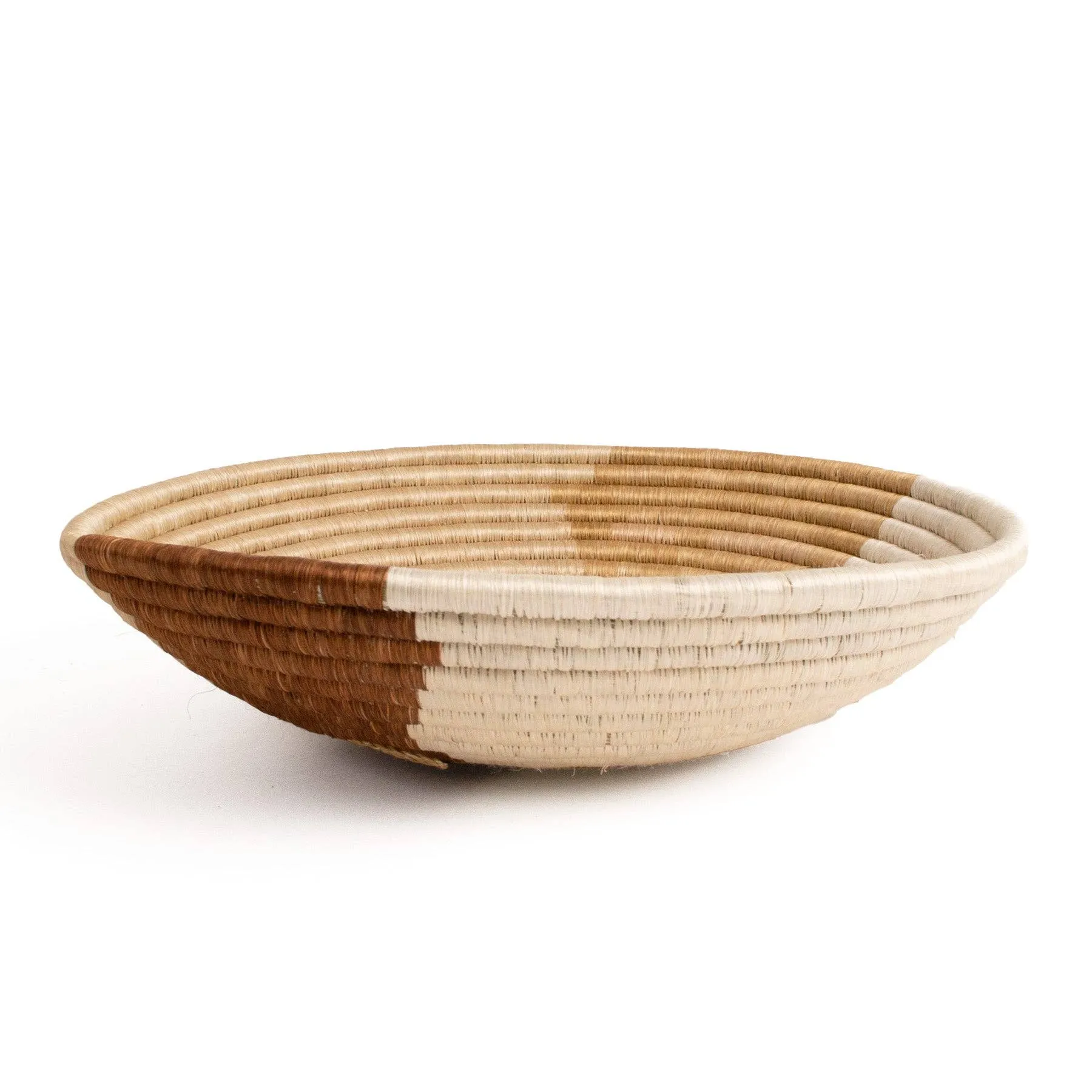 Sand Woven Bowl - 14" Warm
