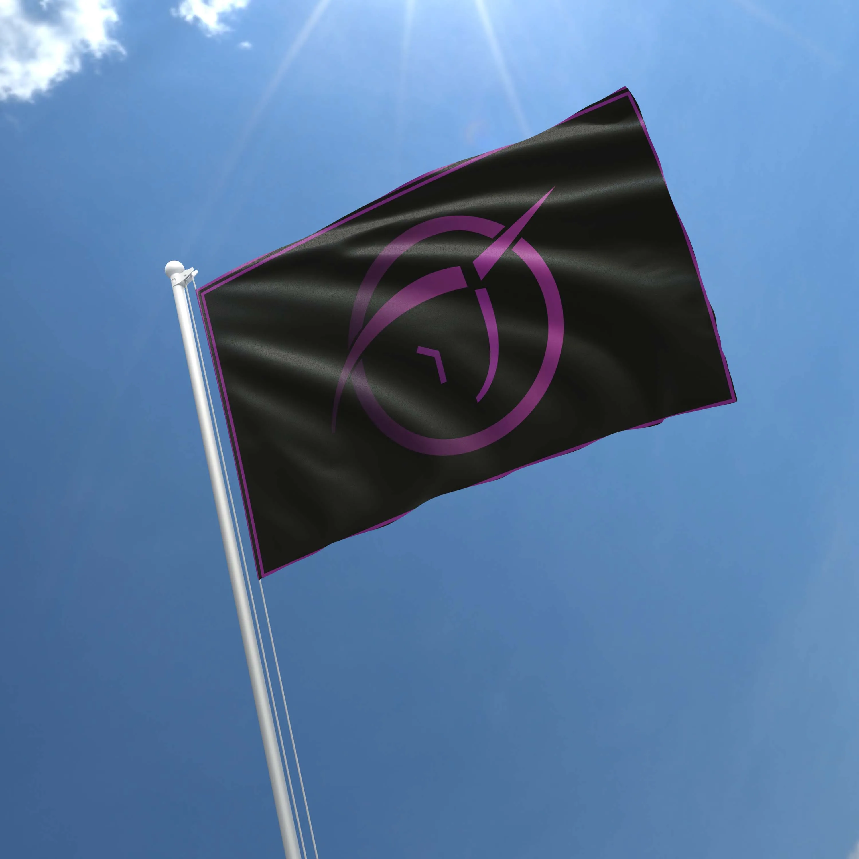 Satire Religion Invisible Pink Unicorn Flag Banner