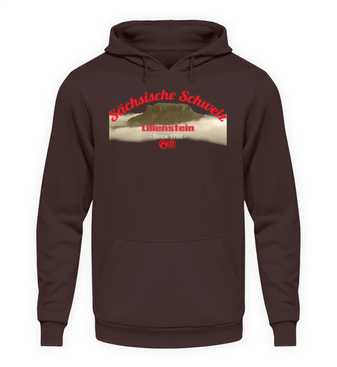 Sächsiche Schweiz - Lilienstein  - Unisex Kapuzenpullover Hoodie