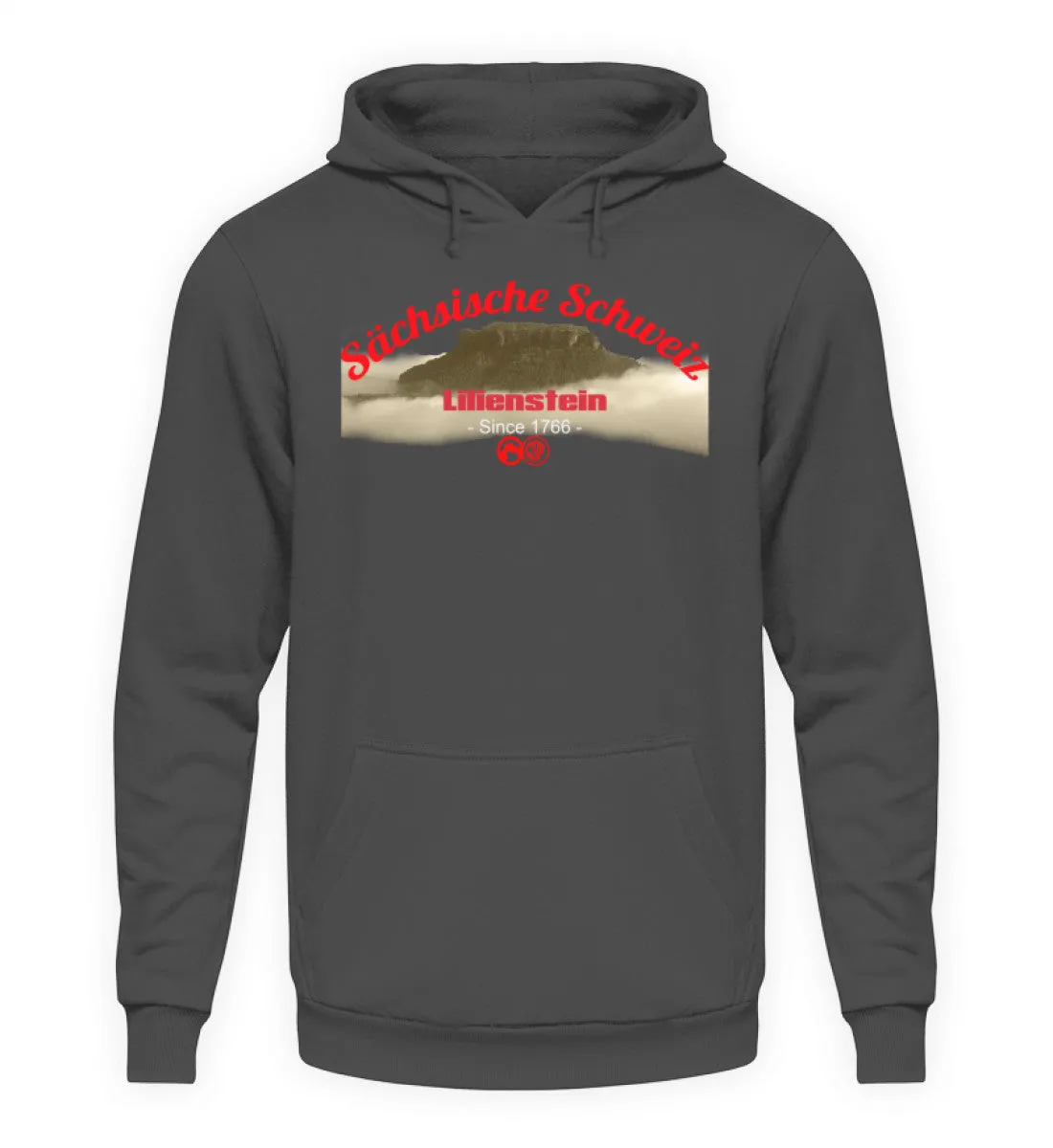 Sächsiche Schweiz - Lilienstein  - Unisex Kapuzenpullover Hoodie