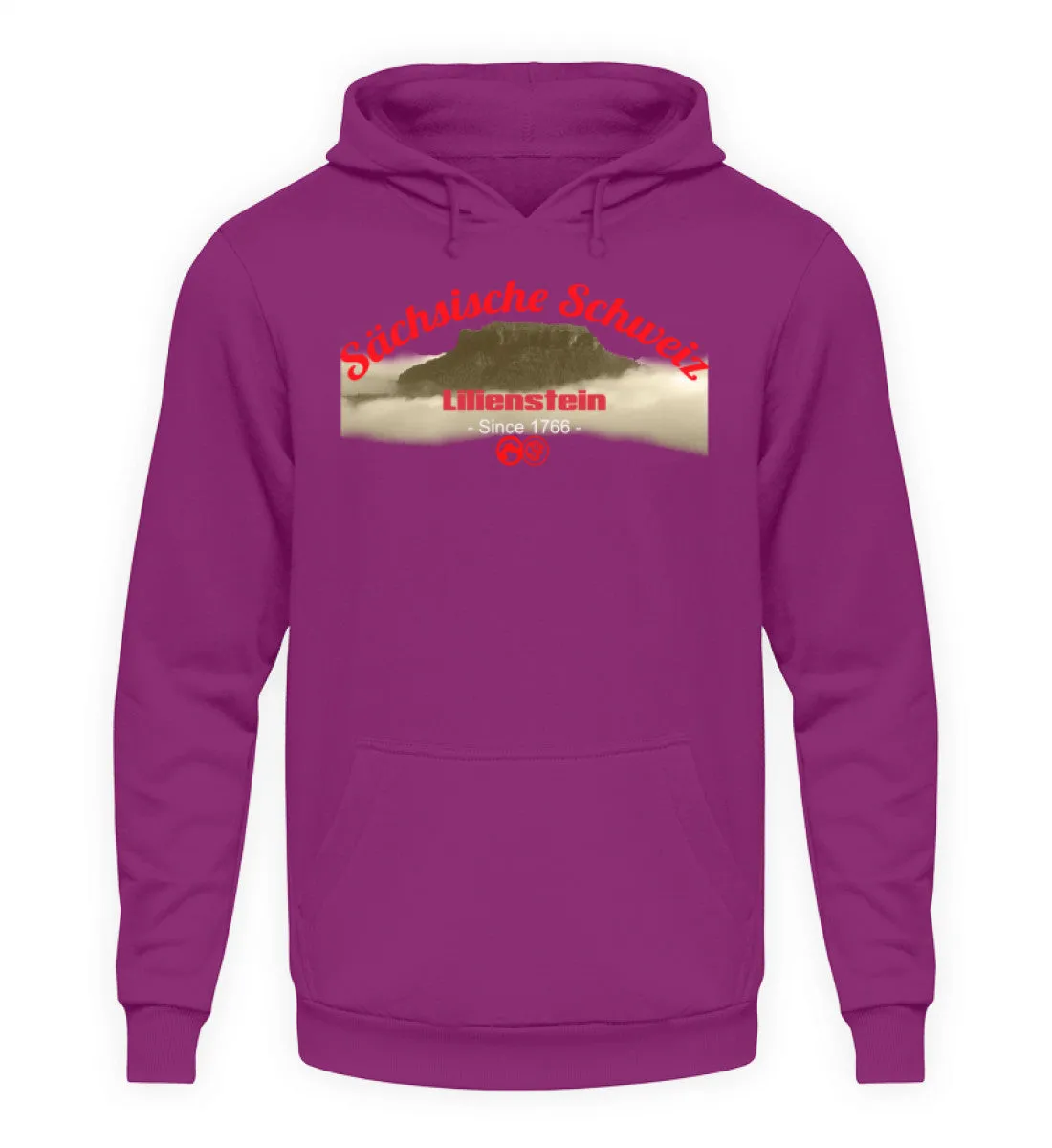 Sächsiche Schweiz - Lilienstein  - Unisex Kapuzenpullover Hoodie