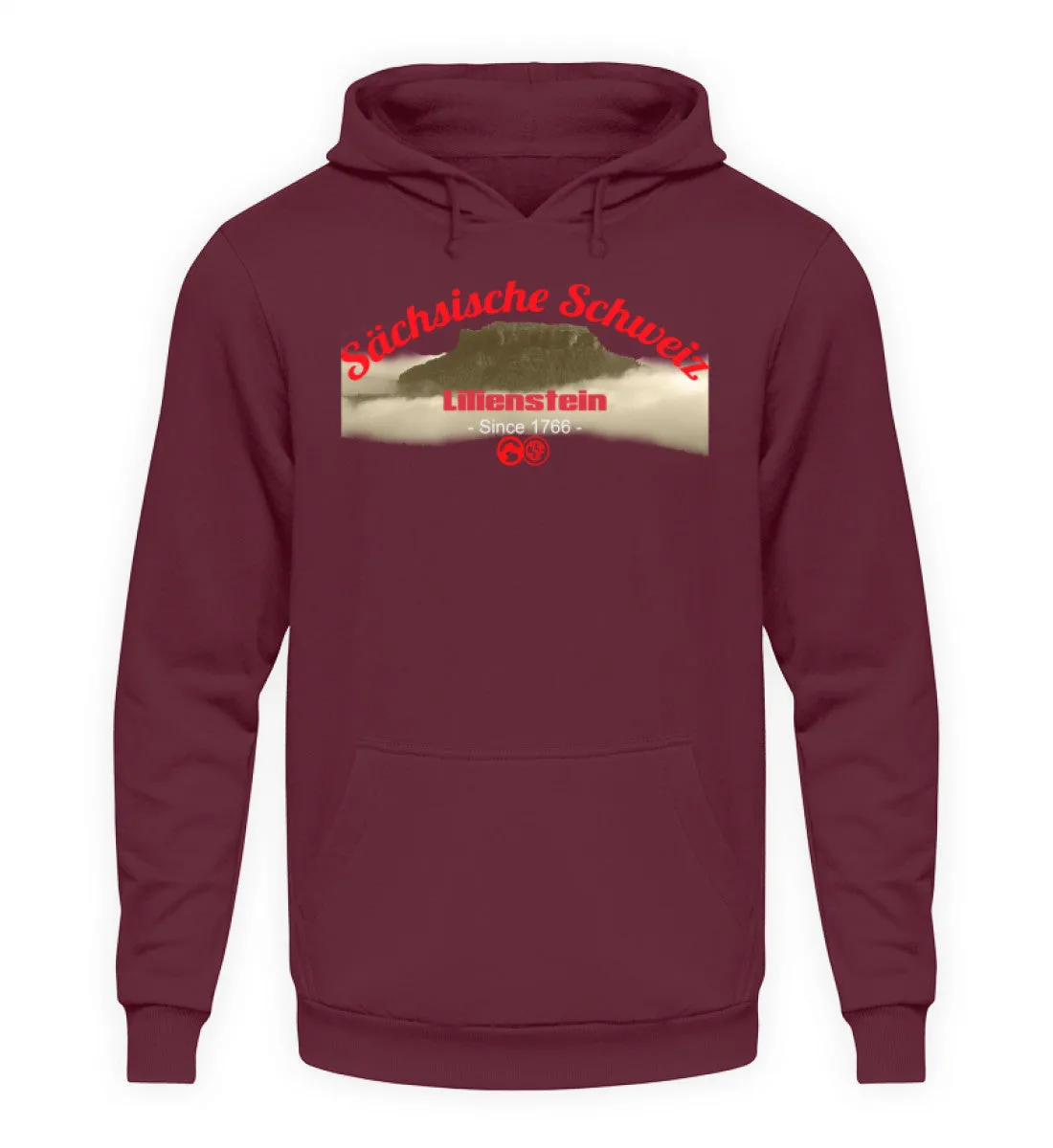 Sächsiche Schweiz - Lilienstein  - Unisex Kapuzenpullover Hoodie