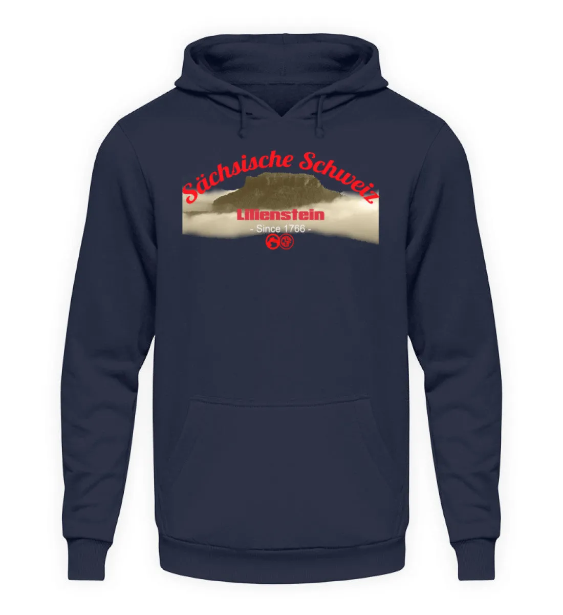 Sächsiche Schweiz - Lilienstein  - Unisex Kapuzenpullover Hoodie