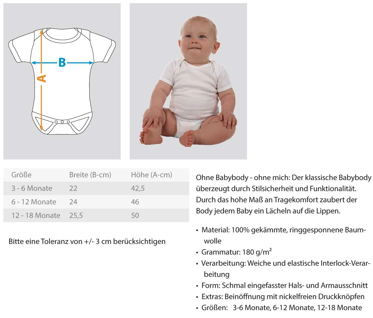 Sächsiche Schweiz Schriftzug  - Baby Body