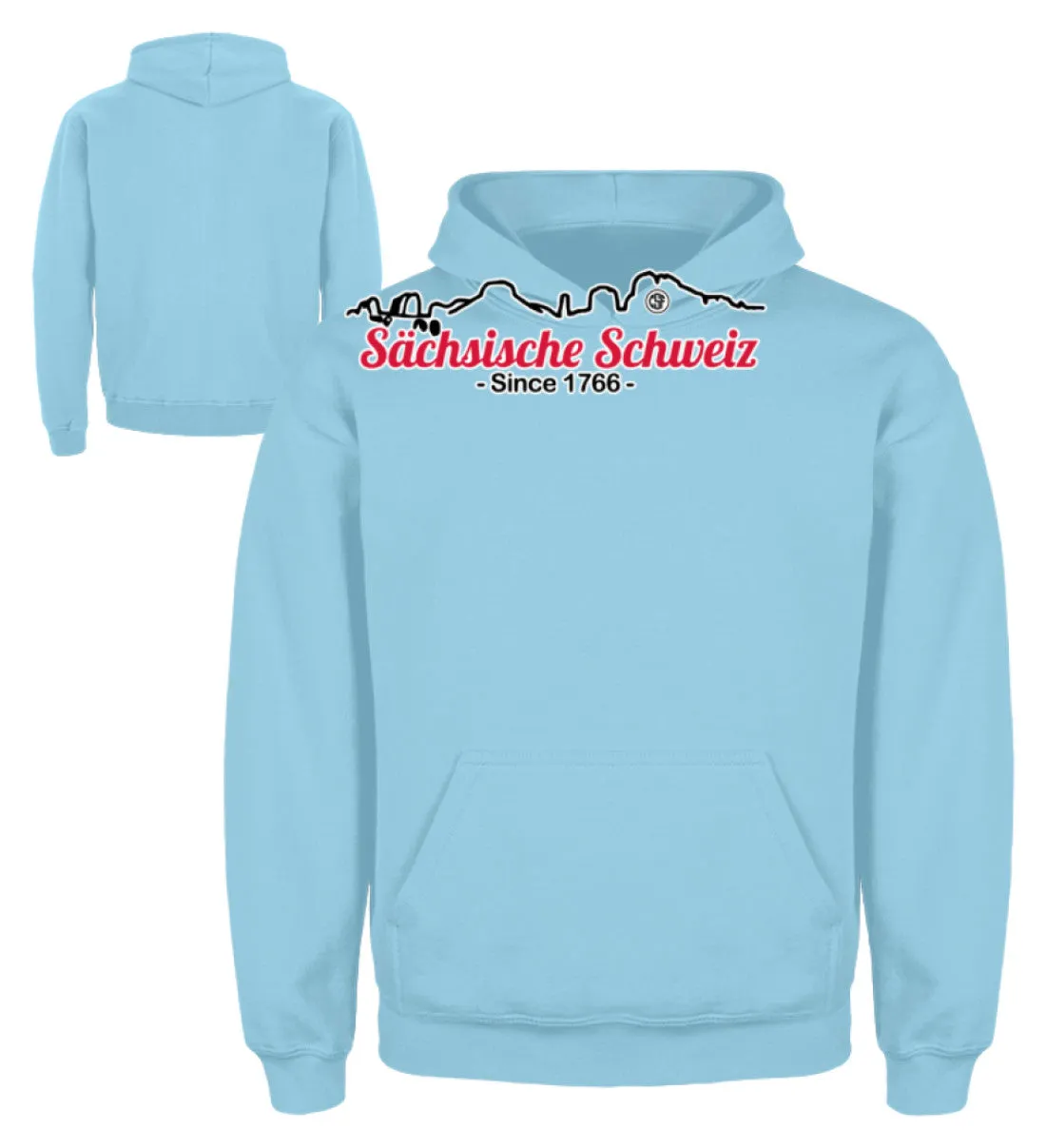 Sächsiche Schweiz - Skyline  - Kinder Hoodie