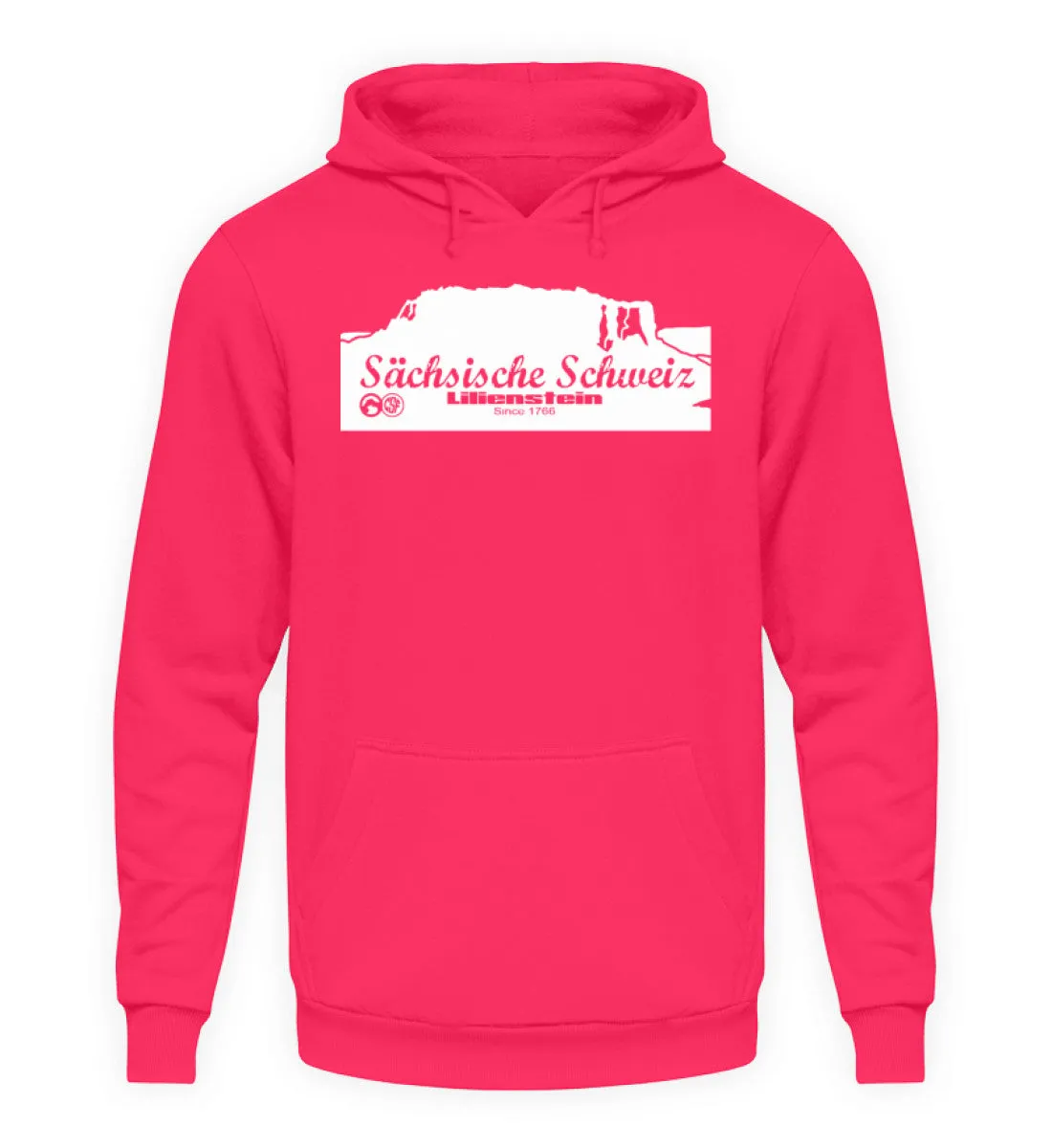 Sächsische Schweiz - Lilienstein  - Unisex Kapuzenpullover Hoodie