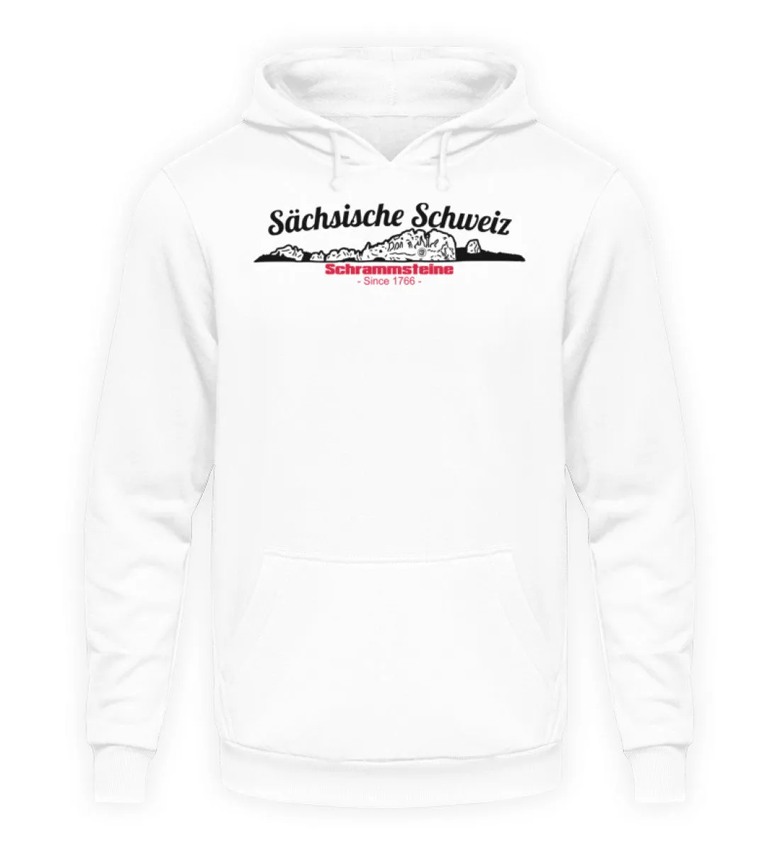 Sächsische Schweiz - Schrammsteine  - Unisex Kapuzenpullover Hoodie