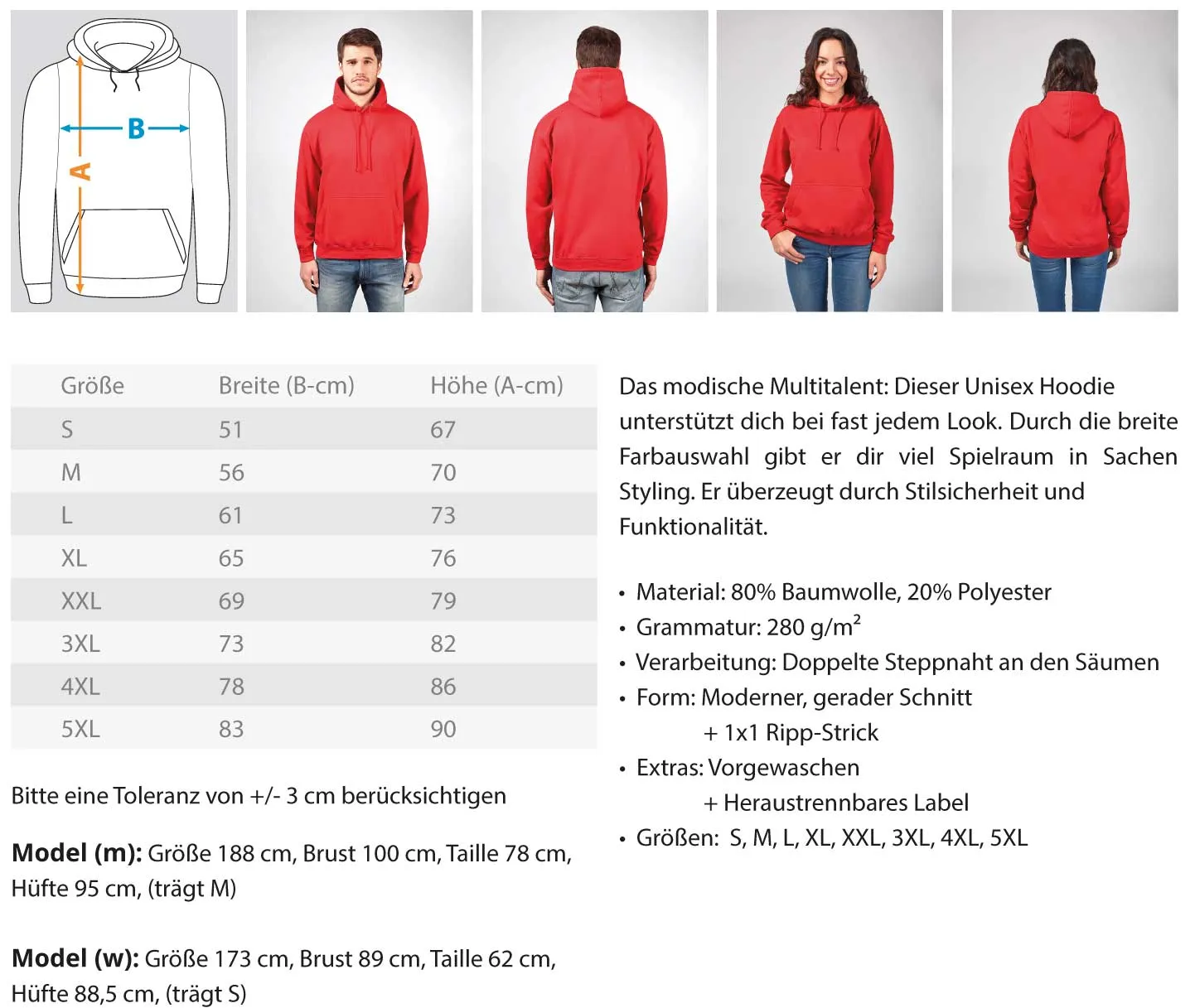 Sächsische Schweiz - Schrammsteine  - Unisex Kapuzenpullover Hoodie