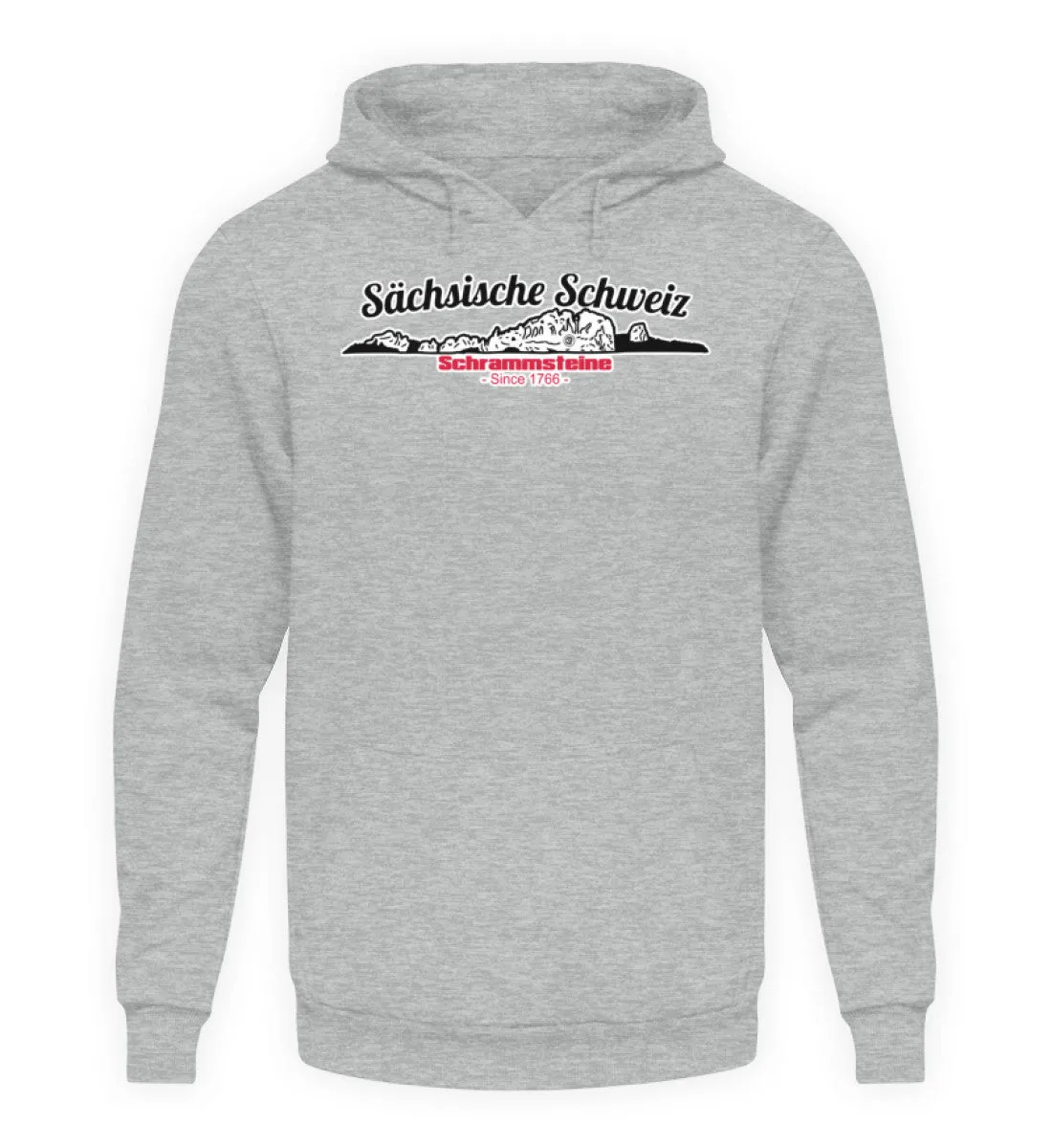 Sächsische Schweiz - Schrammsteine  - Unisex Kapuzenpullover Hoodie