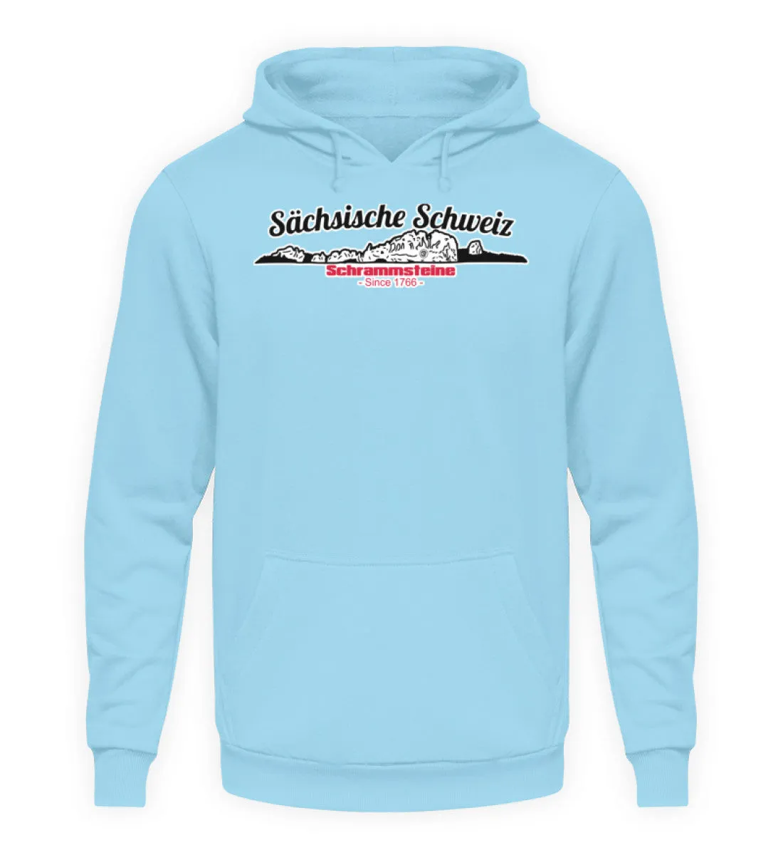 Sächsische Schweiz - Schrammsteine  - Unisex Kapuzenpullover Hoodie