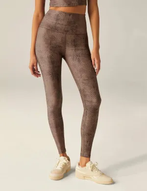 Softmark Caught In The Midi HW Legging by Beyond Yoga | Neutral Snakeskin