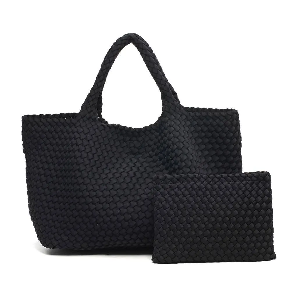 Sol and Selene Sky's The Limit Large Woven Neoprene Tote (4 Colors!)