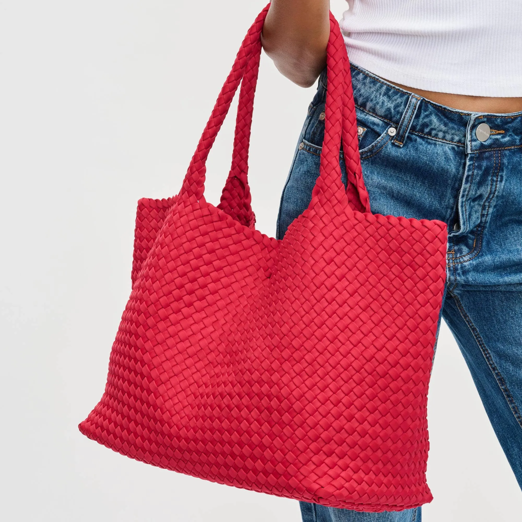 Sol and Selene Sky's The Limit Large Woven Neoprene Tote (4 Colors!)