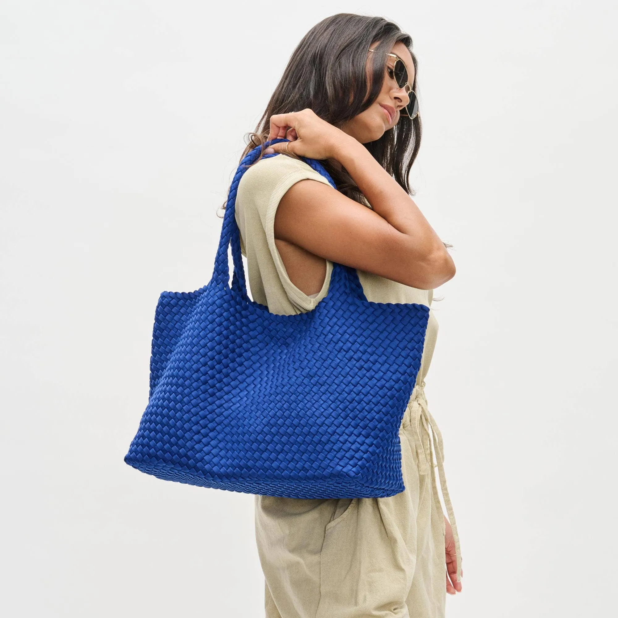 Sol and Selene Sky's The Limit Large Woven Neoprene Tote (4 Colors!)
