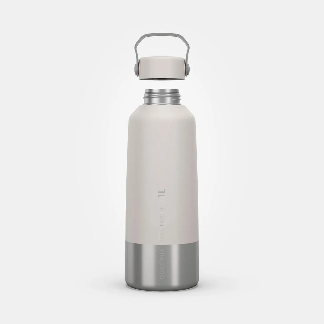 Stainless Steel Water Bottle with Screw Cap for Hiking 1 L